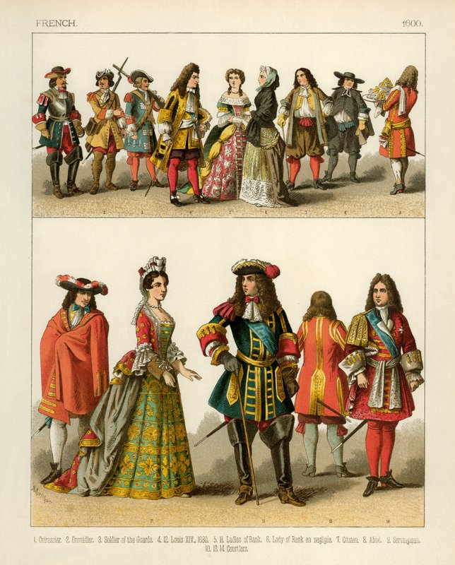 Costumes français 1600 - Albert Kretschmer