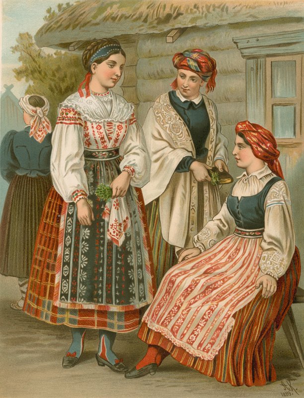 Costume allemand, Littauen - Albert Kretschmer