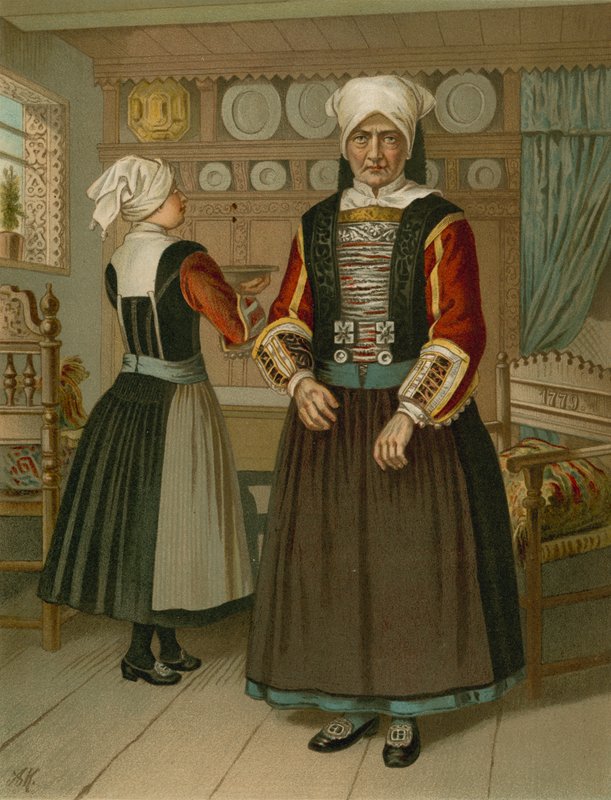 Costume allemand, Schleswig, Ostenfeld - Albert Kretschmer