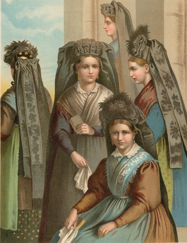 Costume allemand, Thuringe - Albert Kretschmer
