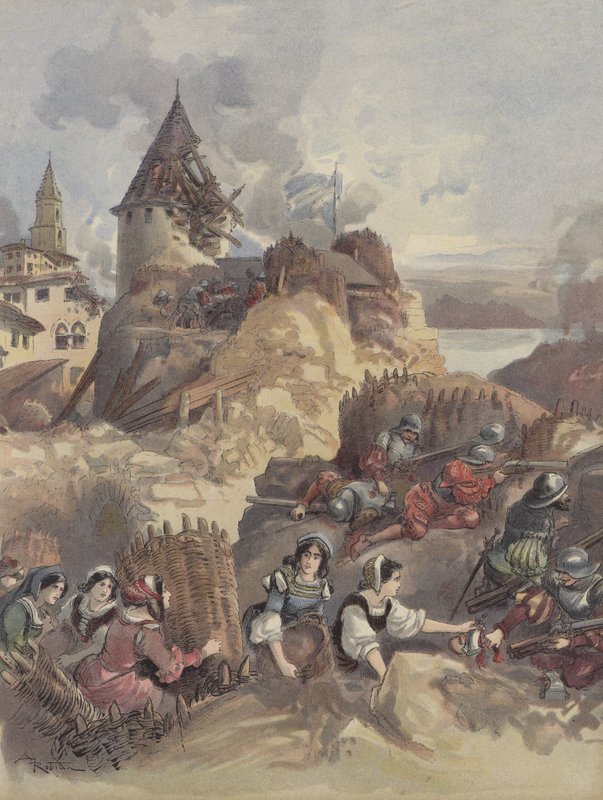 Les femmes au siège de Marseille - Albert Robida