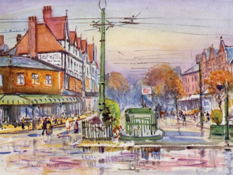 Lytham (lithographie en couleur) - Albert Woods