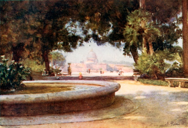Saint Pierre depuis les jardins Pincian - Alberto Pisa