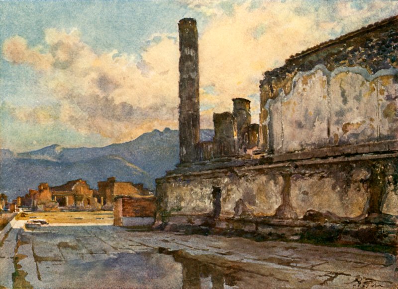 Le Temple de Jupiter, Junon et Minerve dans le Forum - Alberto Pisa