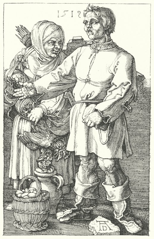 Agriculteurs vendant leurs produits - Albrecht (after) Durer or Duerer