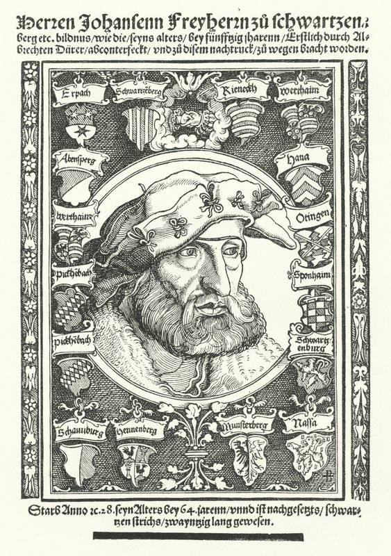Johann de Schwarzenberg, moraliste, poète et réformateur allemand - Albrecht (after) Durer or Duerer