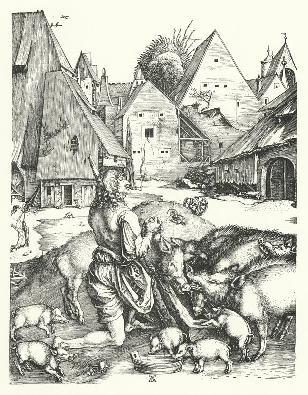 Le Fils Prodigue - Albrecht (after) Durer or Duerer