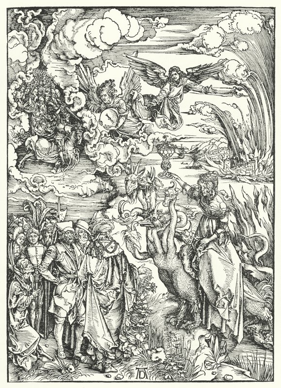 La Prostituée de Babylone - Albrecht (after) Durer or Duerer