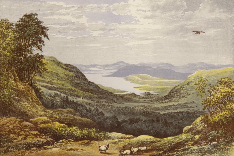 Windermere et Esthwaite - Alexander Francis Lydon