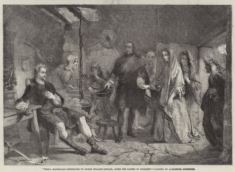 Flora Macdonald présentée au prince Charles Edward, après la bataille de Culloden - Alexander Johnston