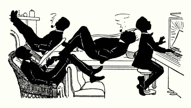 Illustration pour Nous Trois et Troddles - Alexander Carruthers Gould