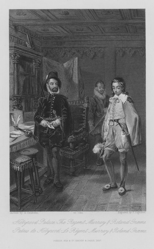 Palais de Holyrood, le régent Murray et Roland Graeme - Alexander Chisholm