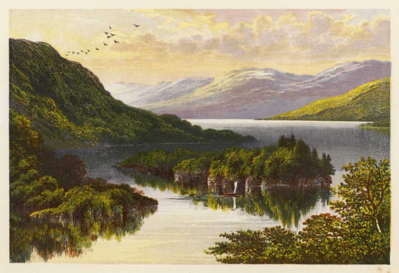 Paysage du Loch Katrine - Alexander Francis (after) Lydon