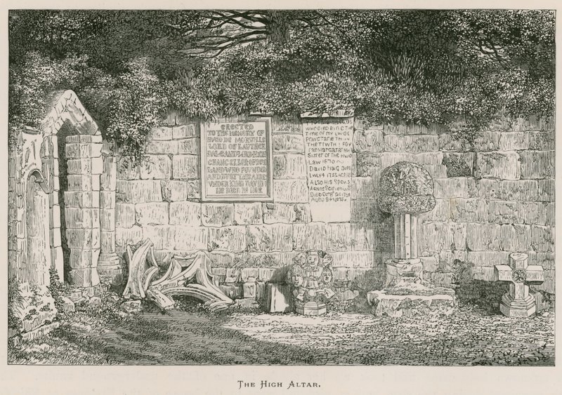 Abbaye de Dryburgh, Le Haut Autel - Alexander Francis Lydon