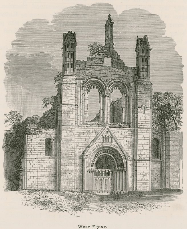 Abbaye de Kirkstall, façade ouest - Alexander Francis Lydon