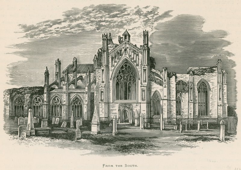 Abbaye de Melrose, depuis le sud - Alexander Francis Lydon