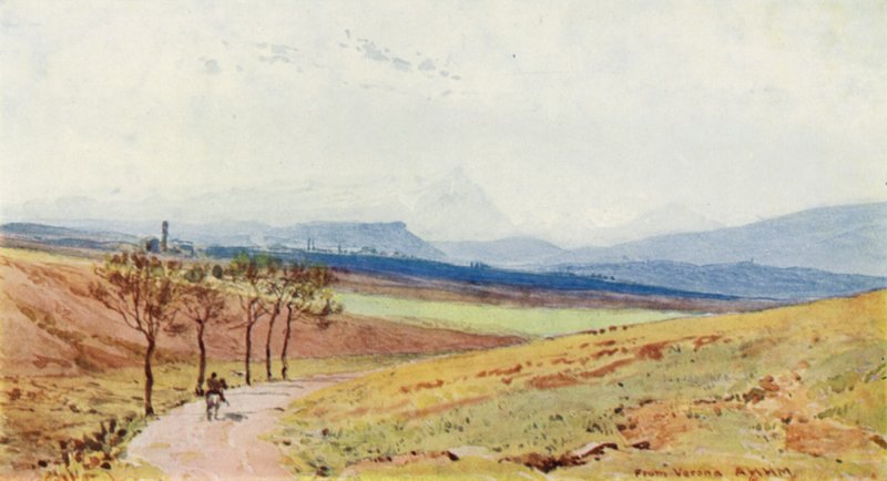 Les Alpes depuis Vérone - Alexander Henry Hallam Murray
