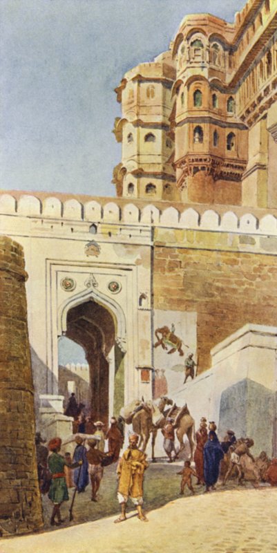 La Montée au Palais, Jodhpur - Alexander Henry Hallam Murray