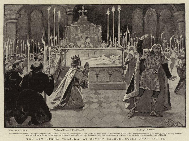 La nouvelle opéra, Harold, à Convent Garden, scène de l