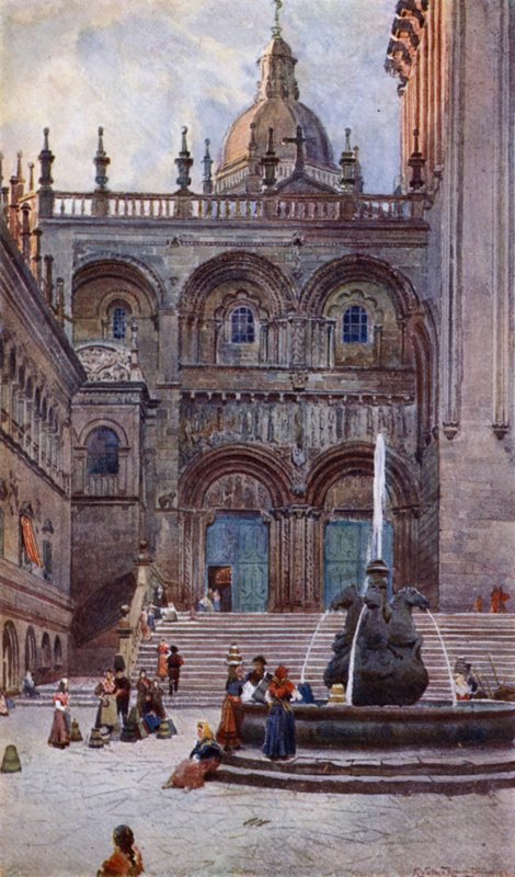 Cathédrale de Saint-Jacques-de-Compostelle, porte sud - Alexander Wallace Rimington