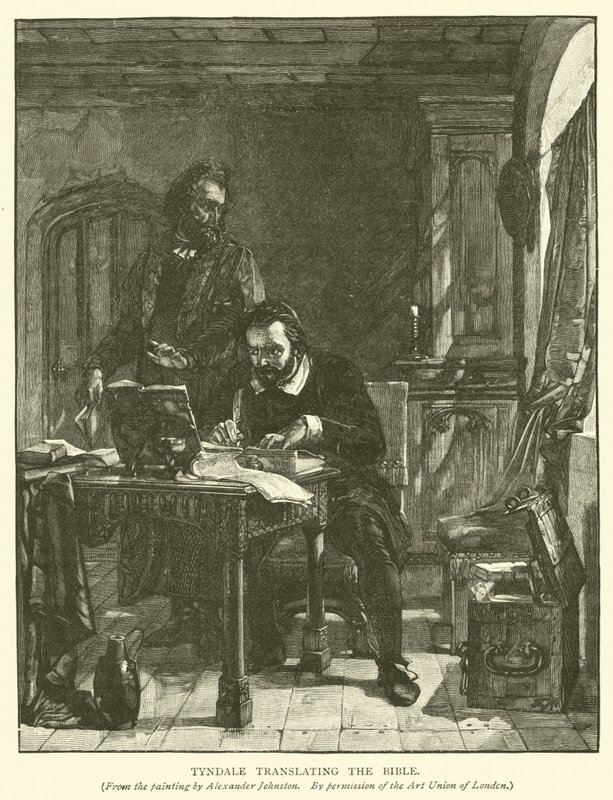 Tyndale traduisant la Bible - Alexander after Johnston
