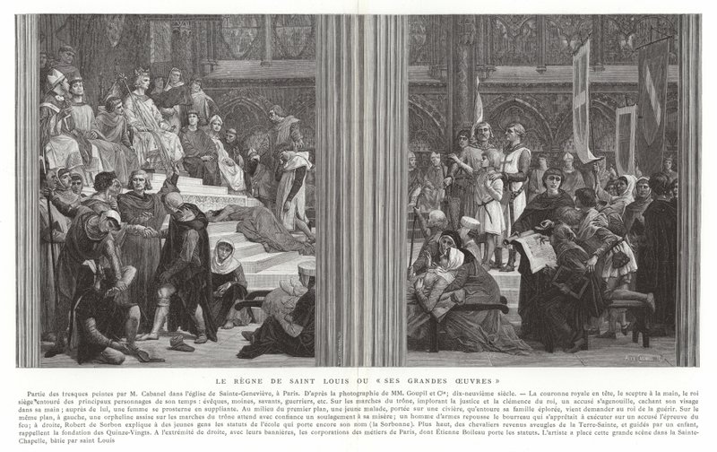 Le Règne de Saint Louis, ou Ses Grandes Œuvres - Alexandre Cabanel
