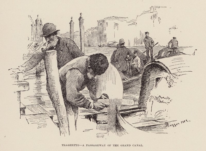 Traghetto, un passage du Grand Canal - Alezzandro Zezzos