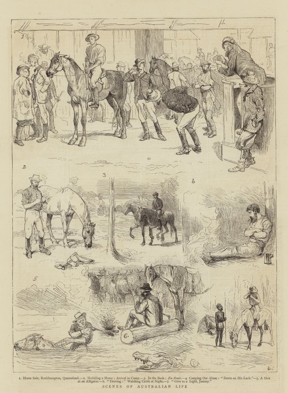 Scènes de la vie australienne - Alfred Chantrey Corbould