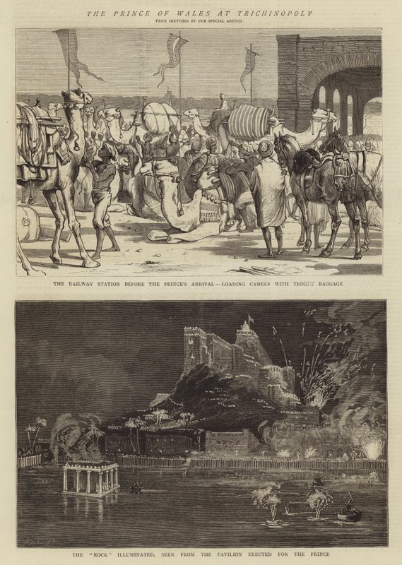 Le Prince de Galles à Trichinopoly - Alfred Chantrey Corbould