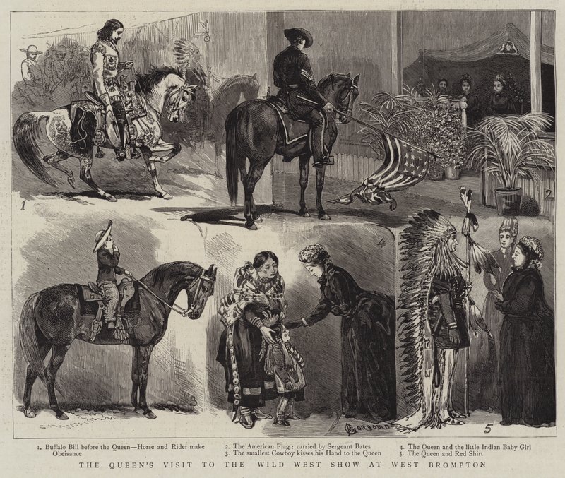 La visite de la reine au Wild West Show à West Brompton - Alfred Chantrey Corbould