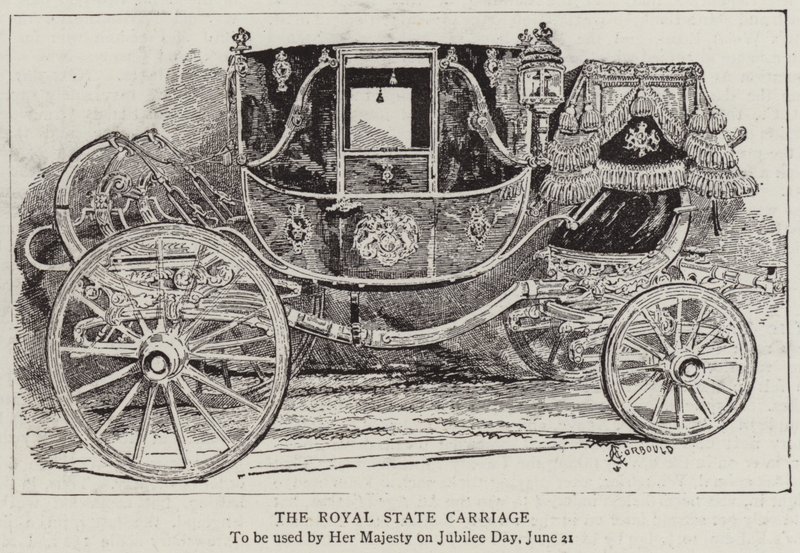 Le carrosse royal - Alfred Chantrey Corbould