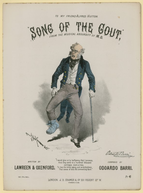 Chanson de la goutte, Lawreen et Oxenford, Odoardo Barri - Alfred Concanen