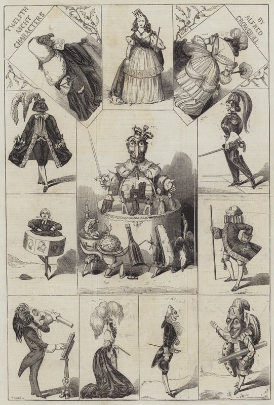 Personnages de la Nuit des Rois - Alfred Crowquill