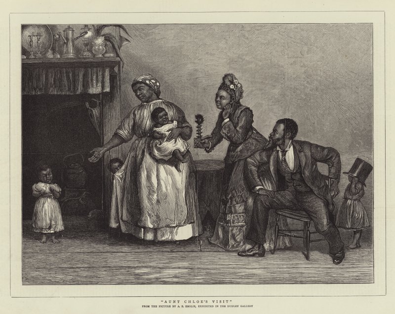 La visite de tante Chloe - Alfred Edward Emslie