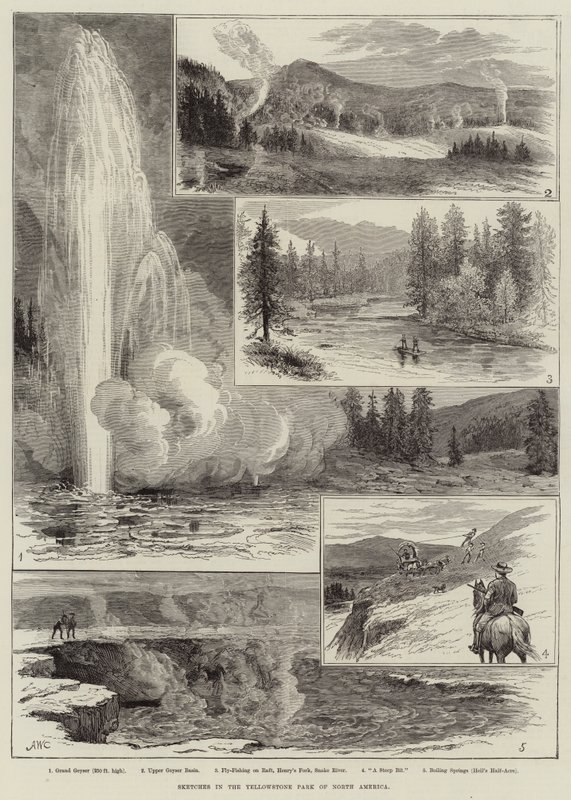 Croquis au parc Yellowstone d