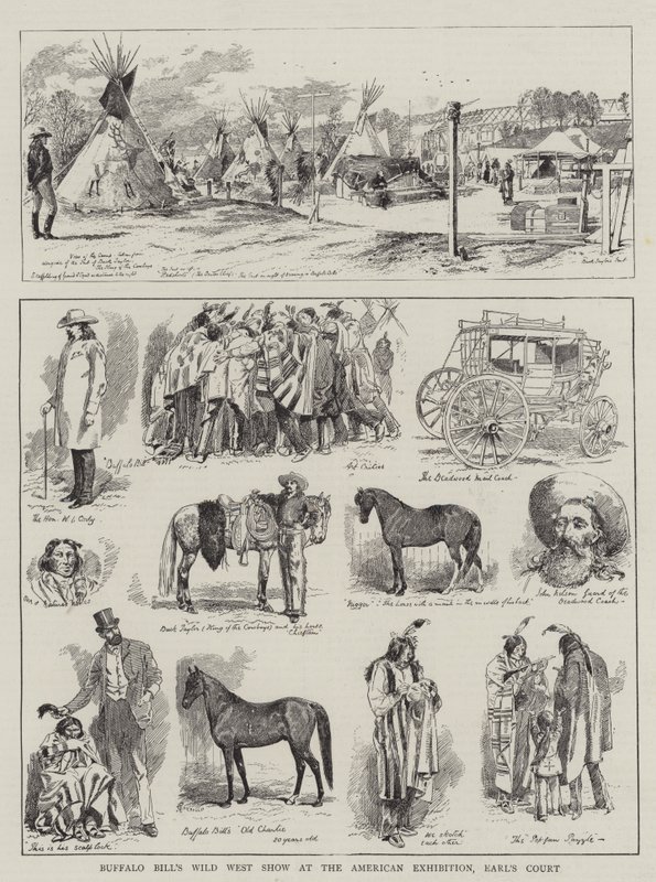 Le spectacle du Far West de Buffalo Bill à l