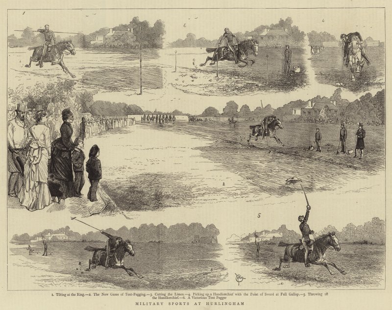 Sports militaires à Hurlingham - Alfred Chantrey Corbould
