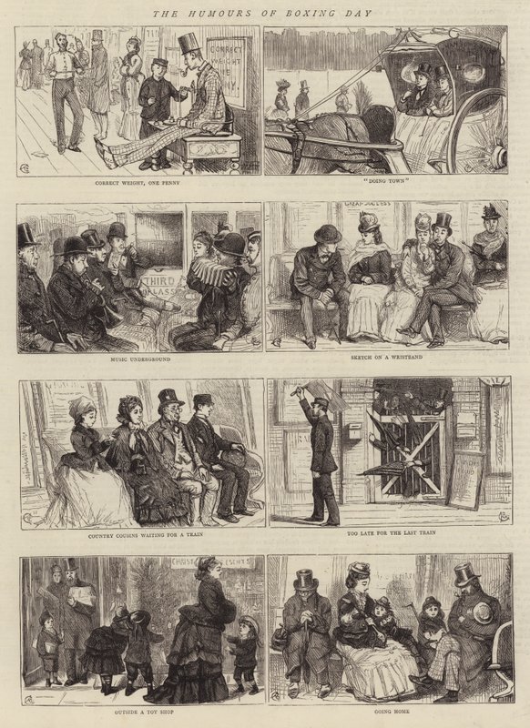 Les Humours du Jour de la Boxe - Alfred Chantrey Corbould