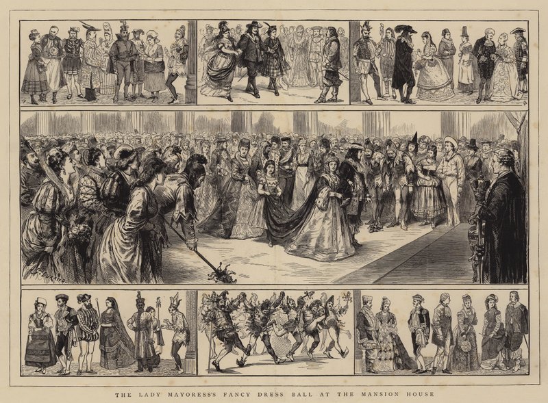 Bal costumé de la Lady Mayoress au Mansion House - Alfred Chantrey Corbould
