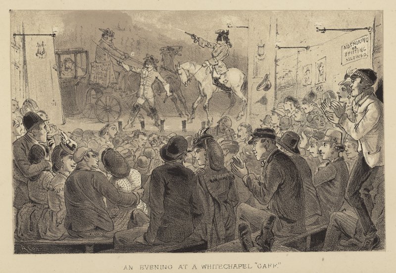 Une soirée à un Gaff de Whitechapel - Alfred Concanen
