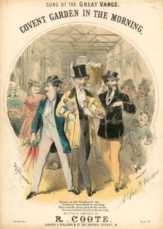 Partition musicale : Covent Garden le matin - Alfred Concanen
