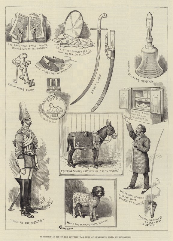 Exposition en faveur du Fonds de guerre égyptien à Humphreys