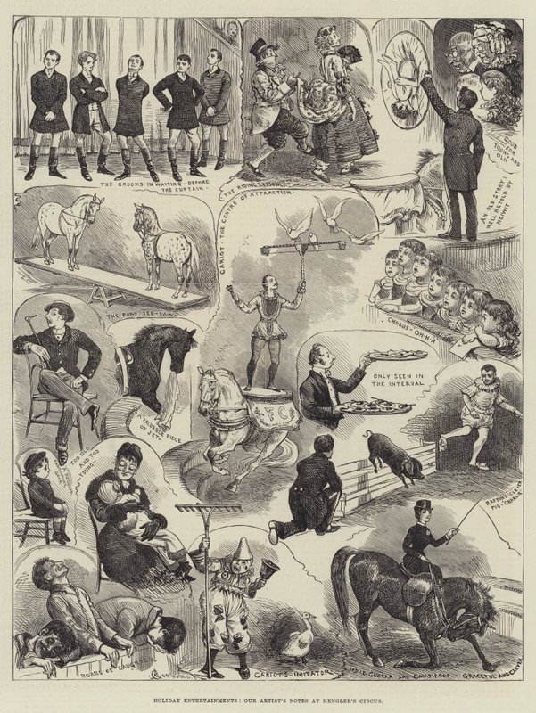 Divertissements de vacances, notes de notre artiste au cirque de Hengler - Alfred Courbould