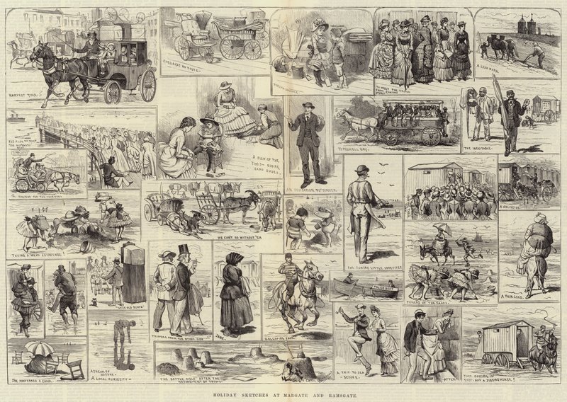 Croquis de vacances à Margate et Ramsgate - Alfred Courbould