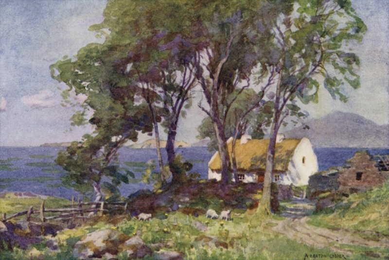 Cottage au bord de la mer, Renvyle - Alfred Heaton Cooper