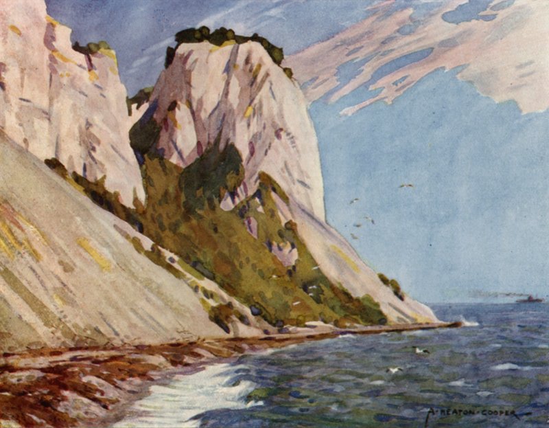 Danemark : Île de Møn, Møns Klint - Alfred Heaton Cooper