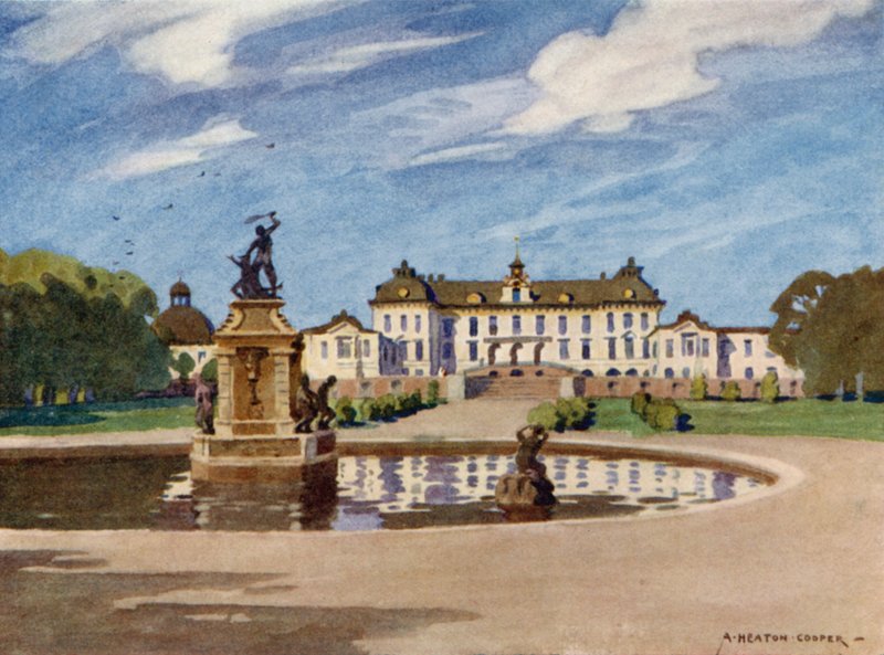Palais de Drottningholm, Stockholm - Alfred Heaton Cooper
