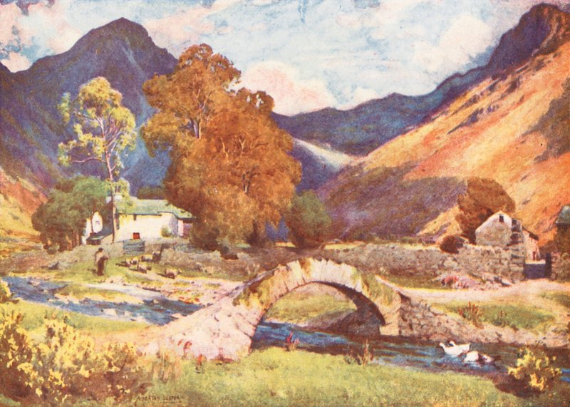 District des Lacs : Wastdalehead et Great Gable, vers le soir en automne - Alfred Heaton Cooper