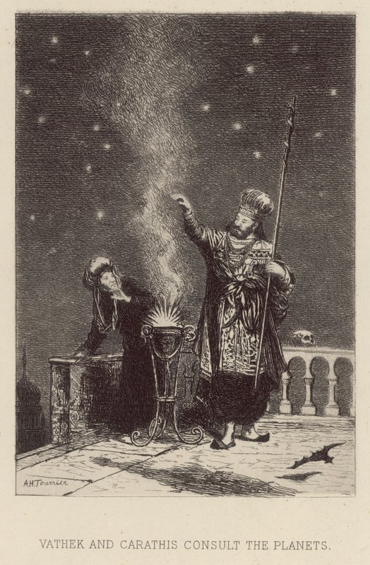 Vathek et Carathis consultent les planètes - Alfred Holst Tourrier