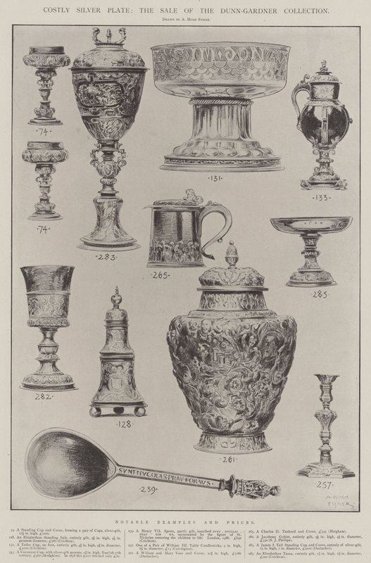 Argenterie coûteuse, la vente de la collection Dunn-Gardner - Alfred Hugh Fisher